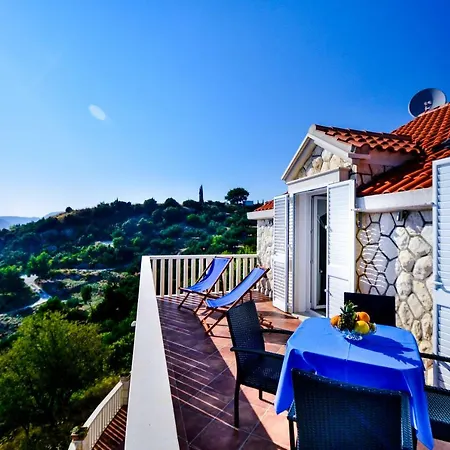 Vila Mediterranean With Astonishing View Over The Adriatic Sea And Private Pool
