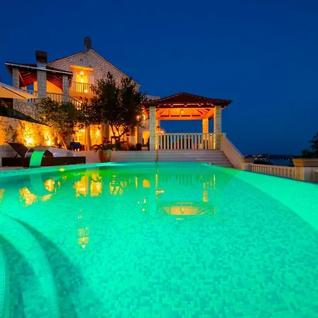 Mediterranean With Astonishing View Over The Adriatic Sea And Private Pool